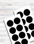 Klebepunkte schwarz spülmaschinenfest 40 mm Durchmesser