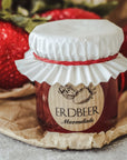 Erdbeermarmelade Etiketten rund personalisiert