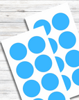Farbpunkte hellblau spuelmaschinenfest 40 mm Durchmesser - watsonlabel