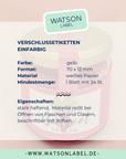 Gewaehrverschluss Etiketten fuer Dosen gelb 70 x 12 mm von watsonlabel ID4198 Info
