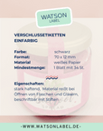 Gewaehrverschluss Etiketten fuer Dosen schwarz 70 x 12 mm von watsonlabel ID4196 Info