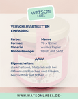 Gewaehrverschluss Etiketten fuer Glaeser und Flaschen mauve 70 x 12 mm von watsonlabel ID4208 Info