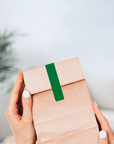 Gewaehrverschluss Etiketten fuer Verpackungen gruen 70 x 12 mm von watsonlabel
