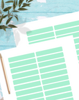 Gewaehrverschluss Etiketten fuer auf A4 Bogen mint 70 x 12 mm von watsonlabel ID4212