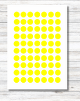Klebepunkte spülmaschinenfest gelb 10 mm Durchmesser - watsonlabel