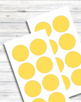 Klebepunkte gelb spuelmaschinenfest 40 mm Durchmesser - watsonlabel