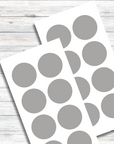 Klebepunkte grau spuelmaschinenfest 40 mm Durchmesser - watsonlabel