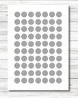 Klebepunkte grau wasserfest und spülmaschinenfest 10 mm Durchmesser mit 70 Bogen pro Blatt von watsonlabel