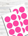 Klebepunkte pink spülmaschinenfest 40 mm Durchmesser -watsonlabel