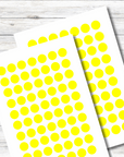Klebepunkte spülmaschinenfest gelb 10 mm Durchmesser - watsonlabel