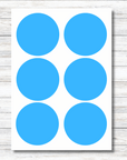 Klebepunkte wasserfest hellblau spülmaschinenfest 90 mm Durchmesser von watsonlabel