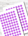 Klebepunkte wasserfest und spülmaschinenfest lila 10 mm Durchmesser