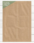 Kraft Etiketten quadratisch 80 x 80 mm mit 6 Etiketten auf A4 Bogen von watsonlabel