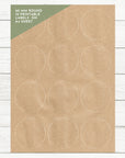 Kraft Etiketten selber zum selber drucken 60 mm rund mit 12 Aufklebern pro Blatt