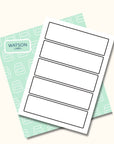 weisse Etiketten 180 x 50 mm zum Ausdrucken