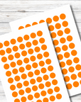 Markierungspunkte spülmaschinenfest orange 10 mm Durchmesser