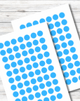 Markierungspunkte wetterfest hellblau 10 mm Durchmesser - watsonlabel