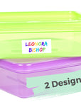 Namensaufkleber Regenbogen mit Schrift in Regenbogen Farben personalisiert von watsolabel