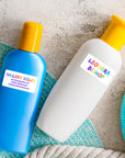Namensetiketten Schule Regenbogen mit Schrift in Regenbogen Farben personalisiert von watsonlabel