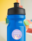 Namensetiketten fuer Kinder Einhorn lila oder lavendel mit Regenbogen - watsonlabel