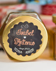 Runde abloesbare Etiketten 60 mm mit Wellenrand im Schreibtafel Design - watsonlabel