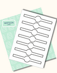 Siegeletikett mit doppelten Frischesiegel 170 x 35 mm selber drucken - watsonlabel