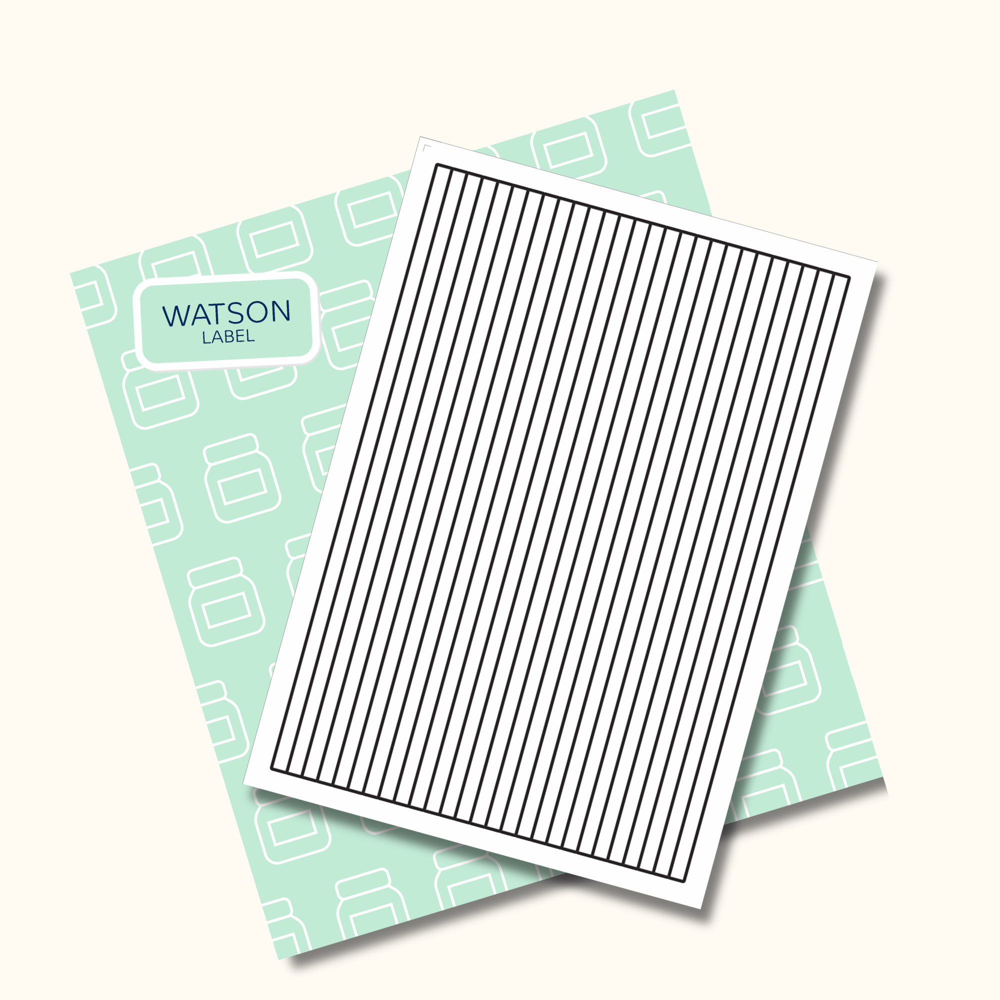 Siegelstreifen Etiketten 7 x 277 mm selber drucken - watsonlabel