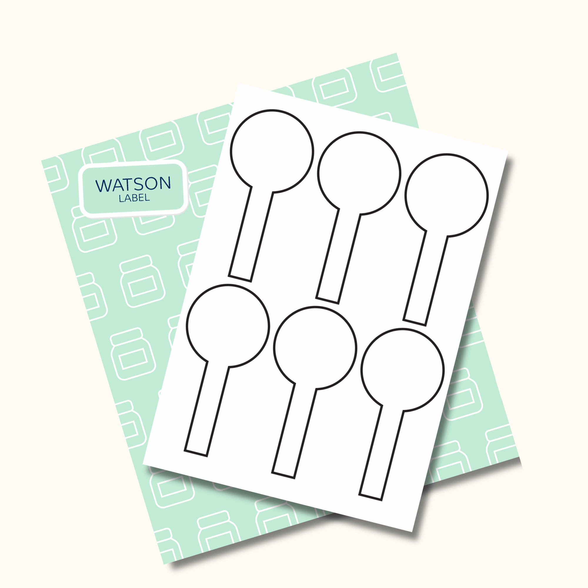 Verschluss-Etiketten und Siegeletiketten 62 x 130 mm weiss selber drucken