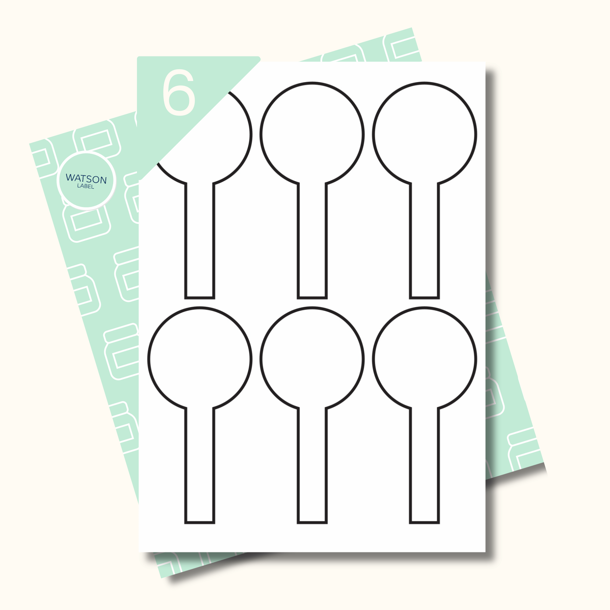 Verschluss-Etiketten und Siegeletiketten mit Kopf 62 x 130 mm weiss selber drucken - watsonlabel