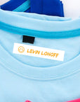 Wäscheetiketten mit Namen und Smiley zum einbügeln