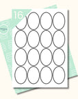 abloesbare ovale Etiketten 45 x 65 mm selber drucken - watsonlabel