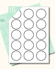 abloesbare runde Etiketten 50 mm Durchmesser selber drucken - watsonlabel