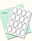 ovale Etiketten 45 x 65 mm selber drucken - watsonlabel