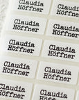 personalisierbare Namensaufkleber geschirrspuelerfest mit Typewriter Font- watsonLABEL ID4060