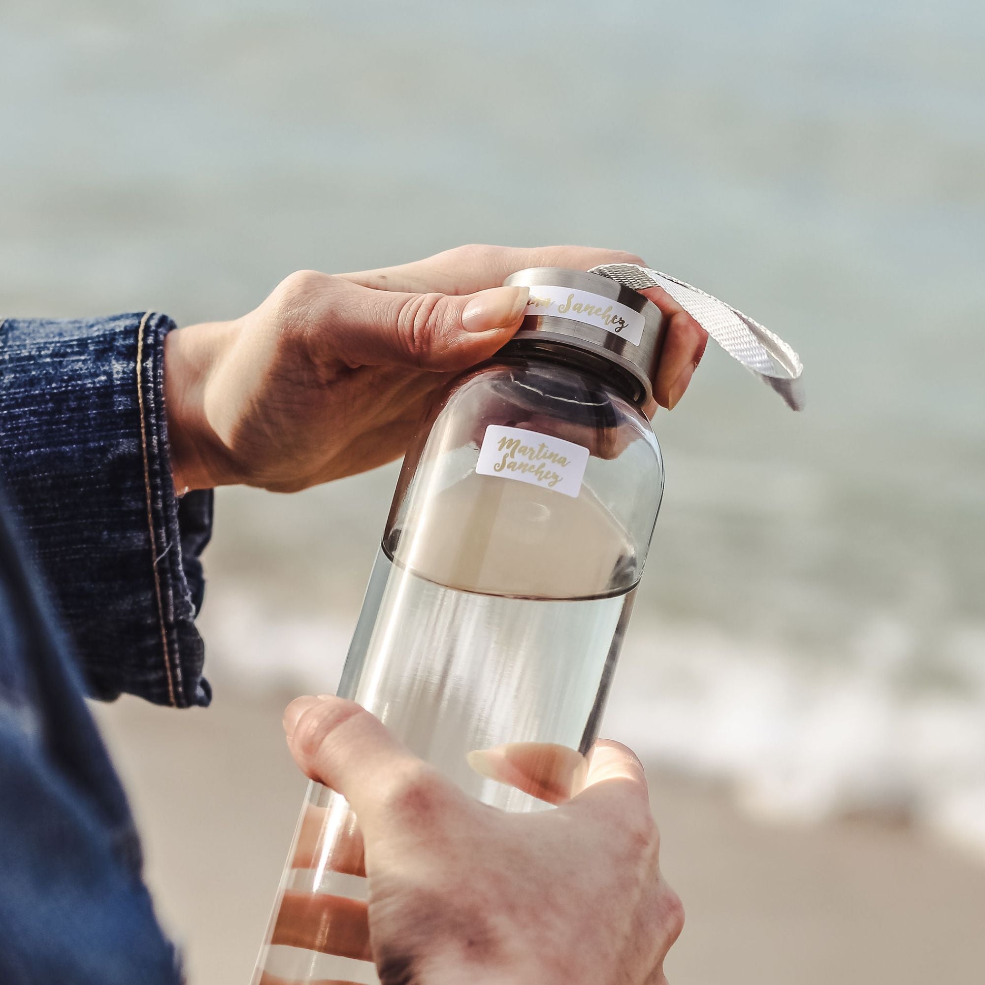 personalisierbare Namensaufkleber mit Golddruck spuelmaschinenfest - watsonLABEL ID4060