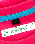 personalisierte Wäscheetiketten mit Namen im Geometrie Design in grün - watsonlabel