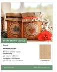 printable kraft labels brown with 60 mm diameter by watsonlabel