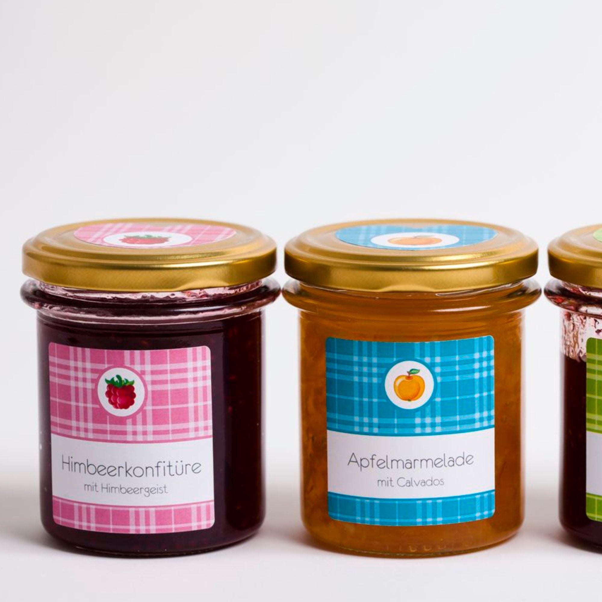 quadratische Etiketten fuer Marmelade 40 x 40 mm selber drucken - watsonlabel