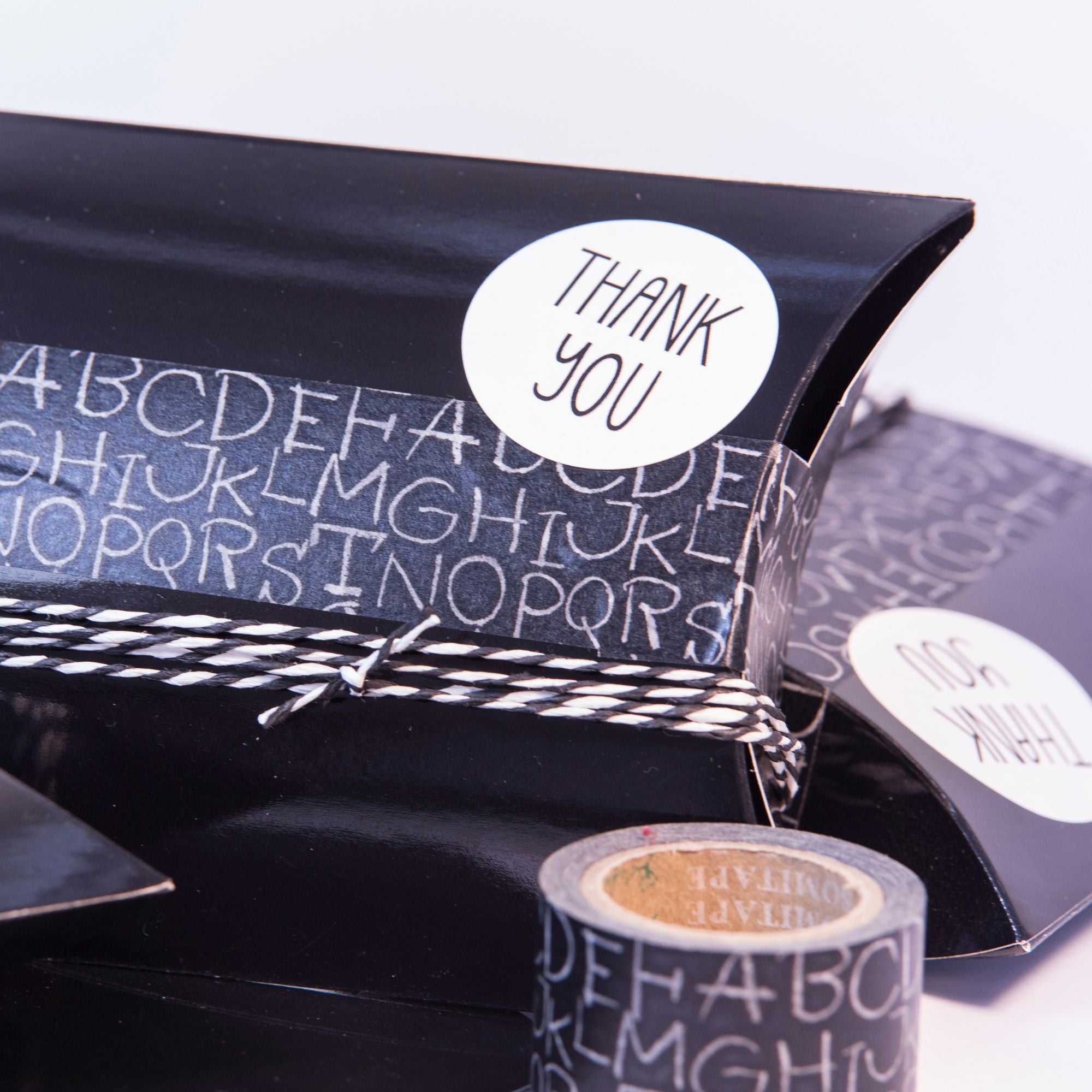 runde Thank you Aufkleber 40 mm Durchmessser fuer Verpackungen