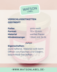 selbstklebende Verschluss-Etiketten guenstig online kaufen bei watsonlabel auf A4 Bogen Info