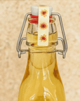 selbstklebende Verschluss-Etiketten in gelb guenstig online kaufen bei watsonlabel mit Sonnenblumen Motiv