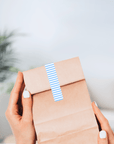 selbstklebende Verschluss-Etiketten mit gestreiftem Muster stylisch hellblau-weiss guenstig online kaufen bei watsonlabel ID4221