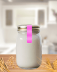selbstklebende Verschluss-Etiketten mit gestreiftem Muster stylisch pink-weiss guenstig online kaufen bei watsonlabel ID4224 fuer flaschen und glaeser