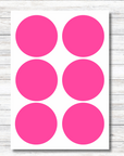 spuelmaschinenfeste Markierungspunkte pink 90 mm Durchmesser - watsonlabel