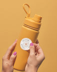 wasserfeste Aufkleber fuer trinkflaschen spuelmaschinenfest mit Logo-watsonlabel