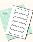 weisse Etiketten 140 x 40 mm zum ausdrucken - watsonLABEL