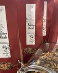 weisse Etiketten 30 x 130 mm fuer Bluetenmuesli Ausdrucken - watsonlabel