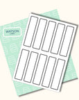 weisse Etiketten 30 x 130 mm fuer Essig und Ölflaschen zum Ausdrucken