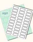 weisse Etiketten 50 x 20 mm zum Ausdrucken - watsonlabel