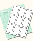 weisse Etiketten 55 x 85 mm zum Ausdrucken - watsonlabel